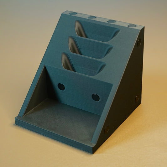 3 Plier Holder Tool Base with 2 Inner Slots (tools and inserts not included)