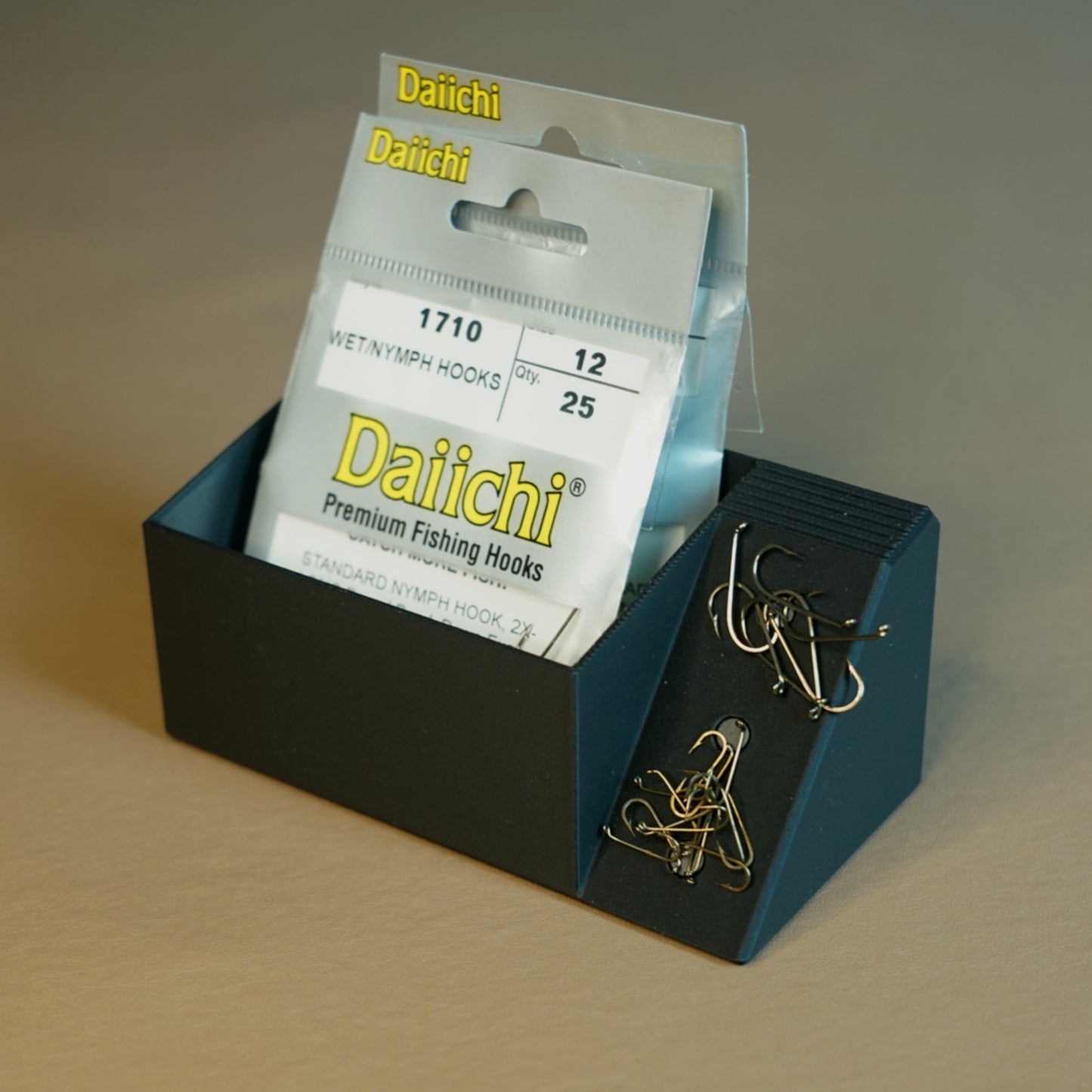 Double Wide hook or bead package holder with magnets (Hooks not included)