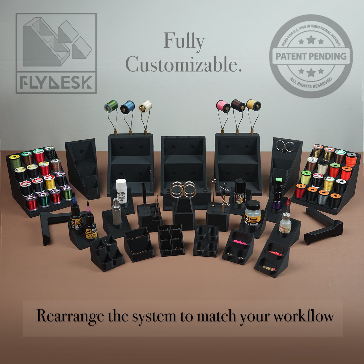 FlyDesk Foundation Fly-Tying Station (*tools and supplies not included*)