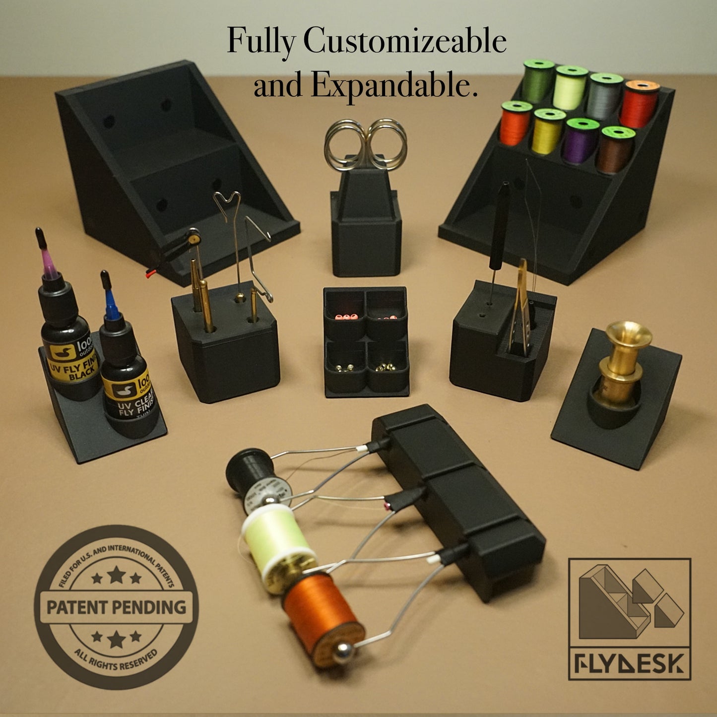 FlyDesk Starter Fly Tying Station (*tools and supplies not included*)