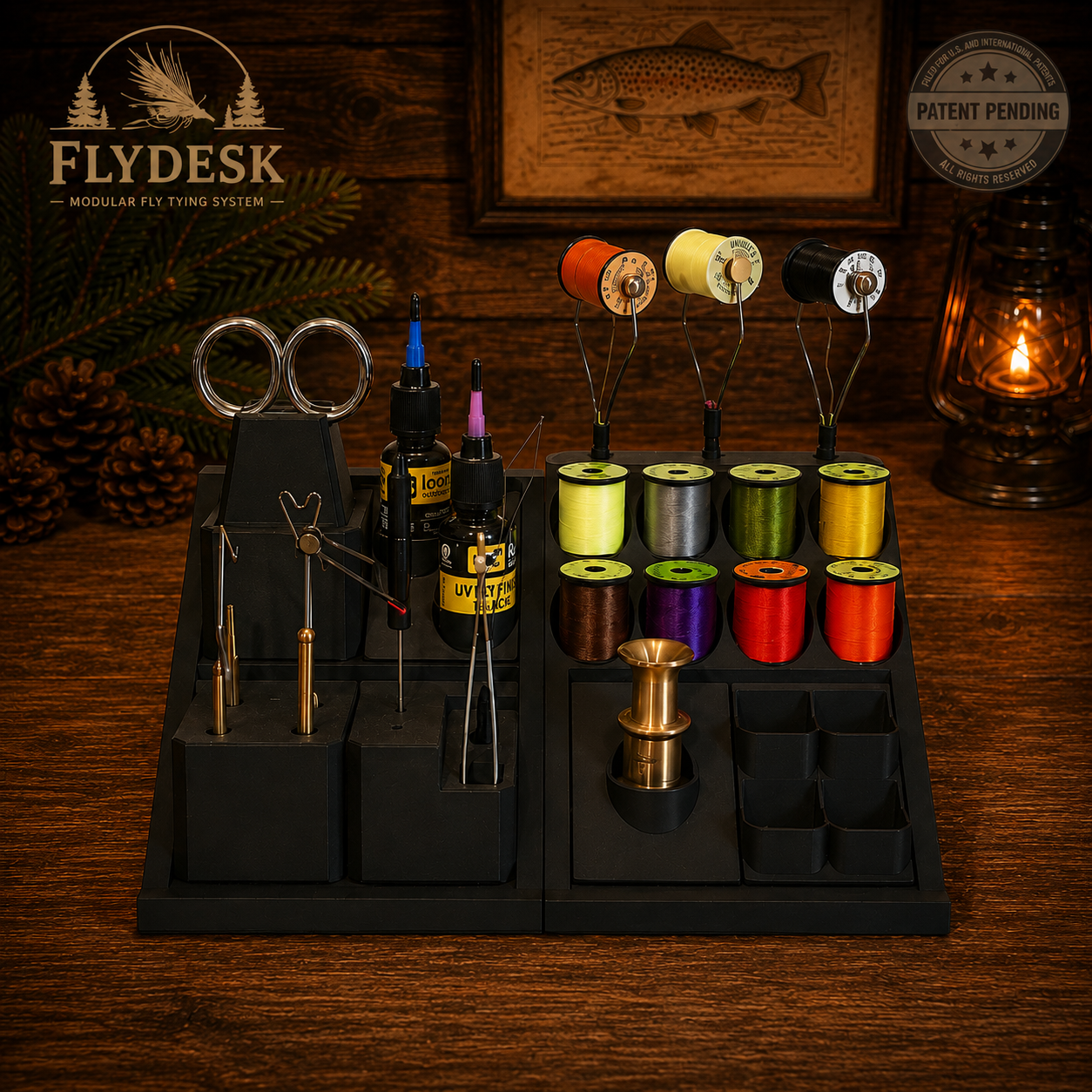 FlyDesk Starter Fly Tying Station (*tools and supplies not included*)