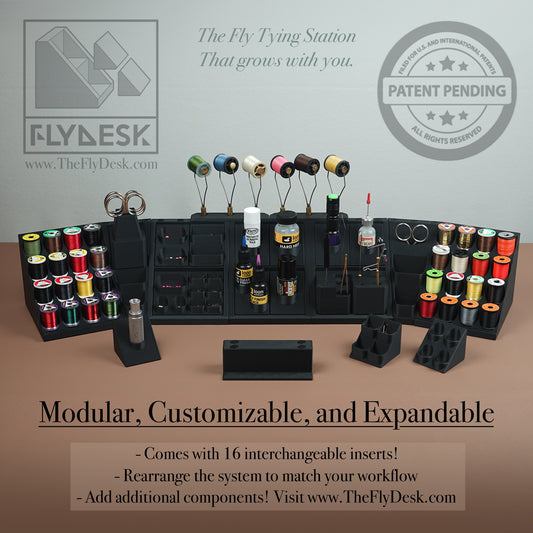 FlyDesk Foundation Fly-Tying Station (*tools and supplies not included*)